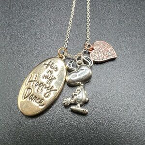 Unwritten Peanuts Can’t Touch This 14k Flash Plated Happy Dance Necklace